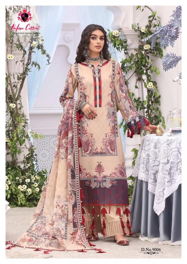 Nafisa Sahil Vol-9 Lawn Cotton Designer Dress Material